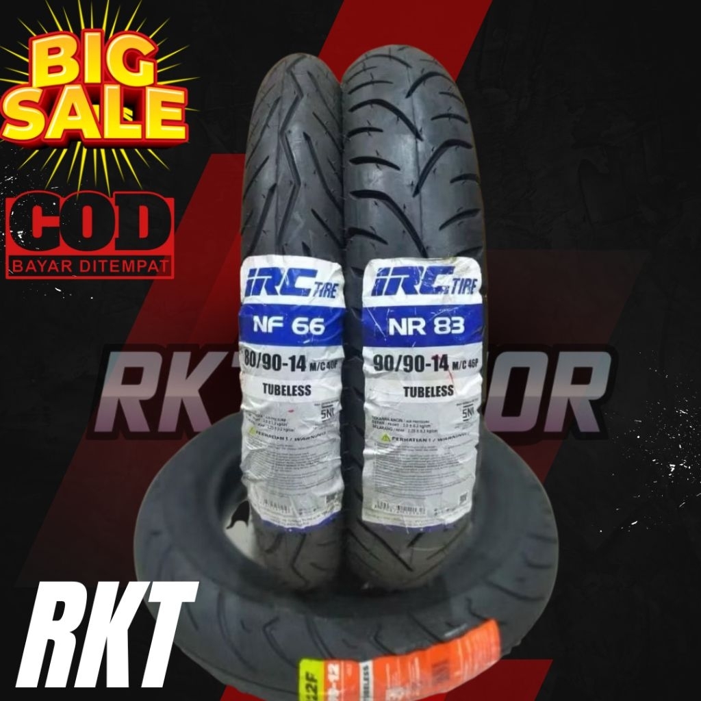 BAN MOTOR IRC 80/90 & 90/90 14