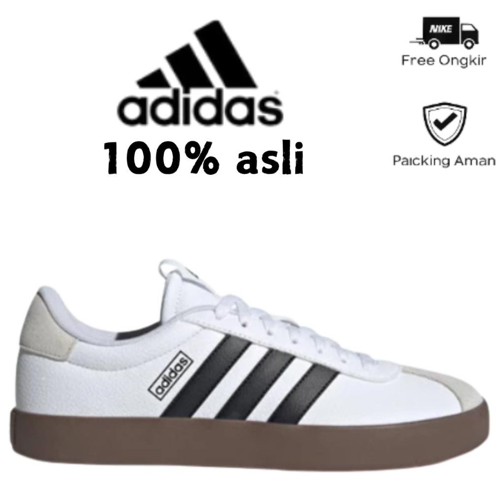 Adidas VL COURT 3.0 Sepatu Pria Putih Sepatu Original Trend Viral
