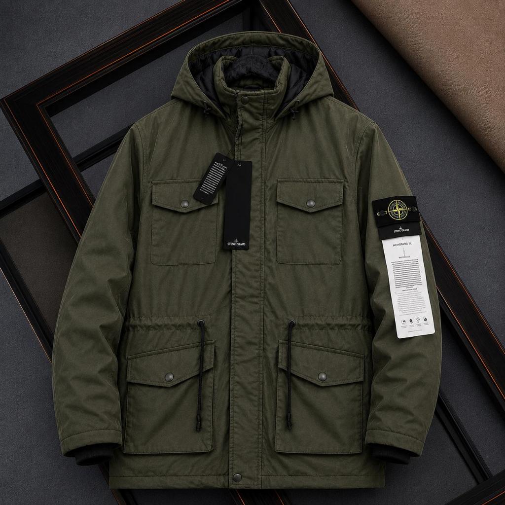 JAKET PARKA STONE ISLAND JAKET PRIA JAKET GUNUNG ANTI AIR