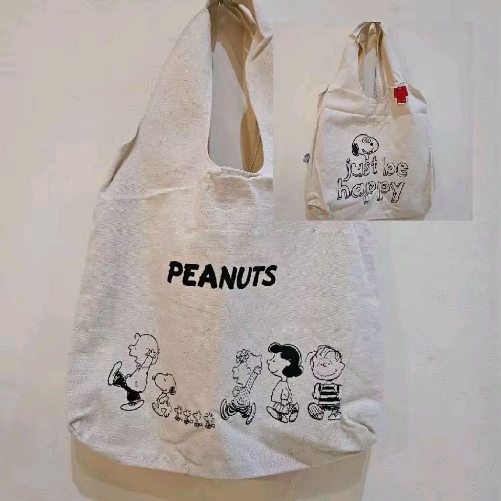 Snoopy Peanuts Tote Bag Denim Tote Bag Snoopy Peanuts Ready New