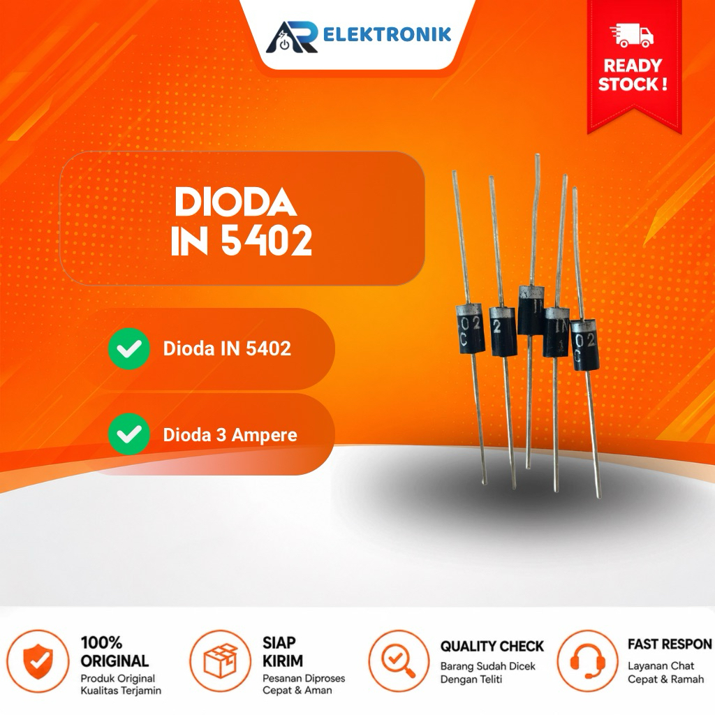 Dioda IN5402 3 Ampere  DIODA 3 AMPERE (2 Pcs)