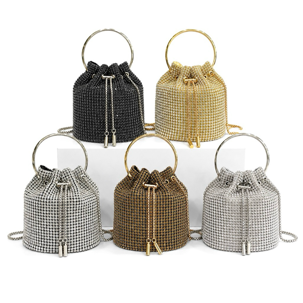 Tas Pesta Serut Mini Handbag Permata Tas Kondangan Wisuda Kebaya Clutch J023