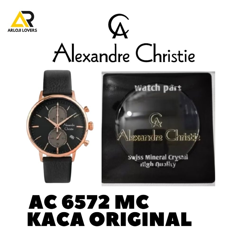 Kaca Jam Alexandre Christie Type AC6572MC Original