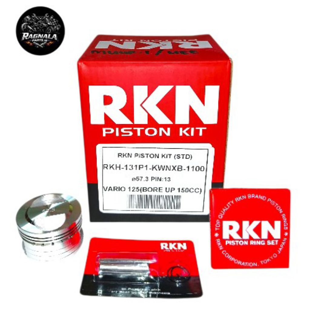 PISTON SEHER KIT RKN RIKEN VARIO 125 BORE UP OVERSIZE STD-200  ORIGINAL RKN