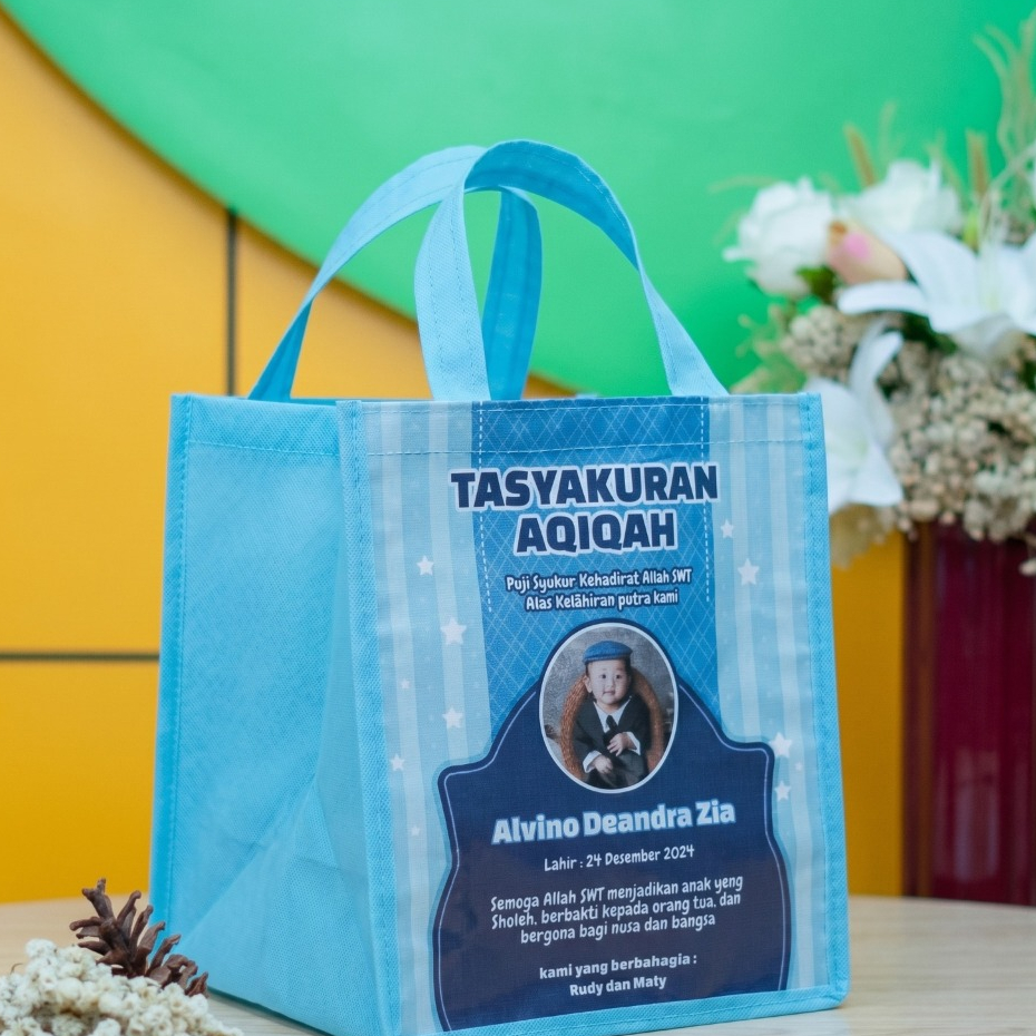 Tas Aqiqah Tas Hantaran Nasi Souvenir Aqiqah Tas Berkat Tas Kardus Ukuran 22