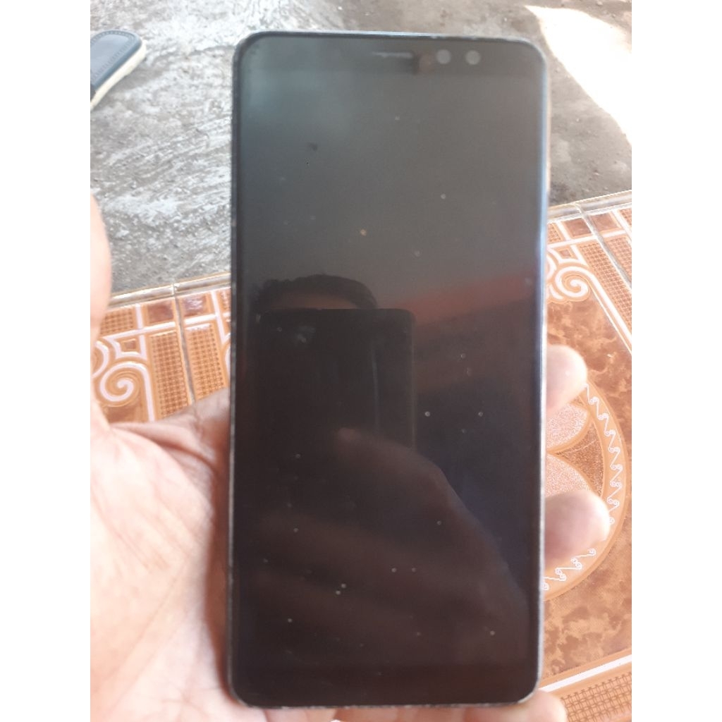 lCD original Samsung A8+ copotan
