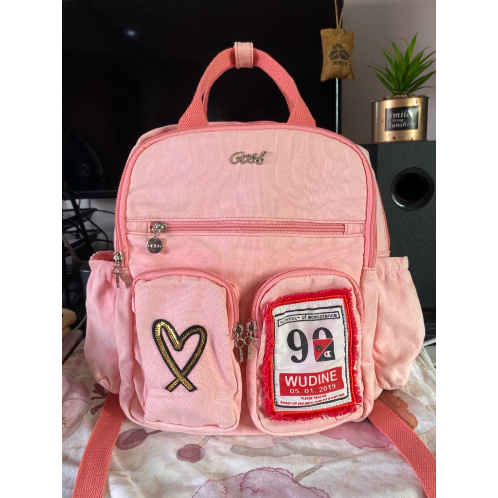 Preloved Ransel Gosh Pink 642 Authentic