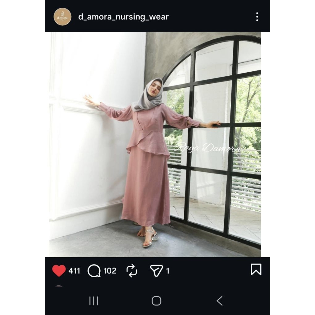dress busui d'amora nursing ware