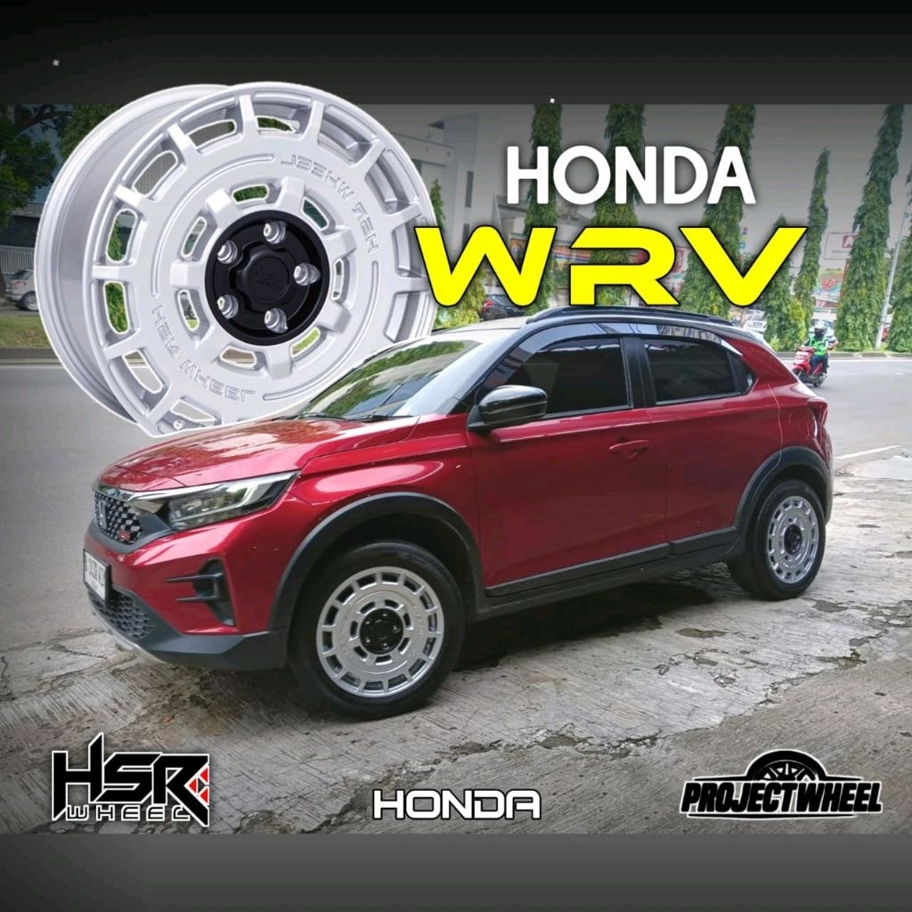 VELG HONDA WRV R17 | HSR MENTAWAI 5X114,3 SILVER RING 17 | HSR WHEEL PROJECT WHEEL CAWANG