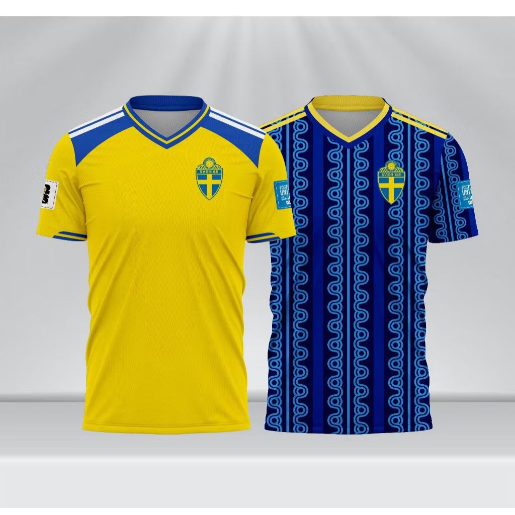 Jersey Swedia Home Away Piala Dunia 2026 Full Printing