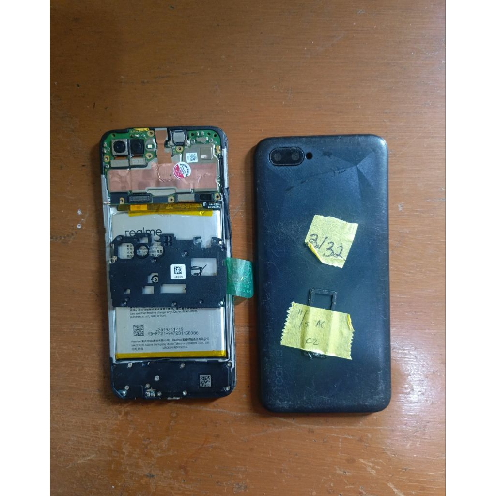 MESIN HP NORMAL MINUS LCD REALME C2 RAM 3/32 TANPA POLA DAN SANDI BACA DESKRIPSI