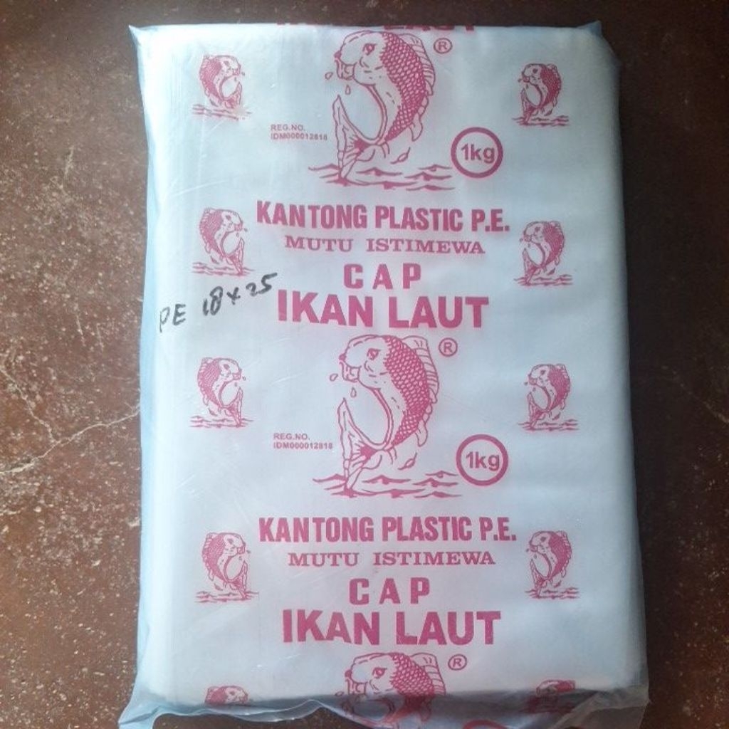 Plastik PE Cap Ikan Laut Ukuran 18x25