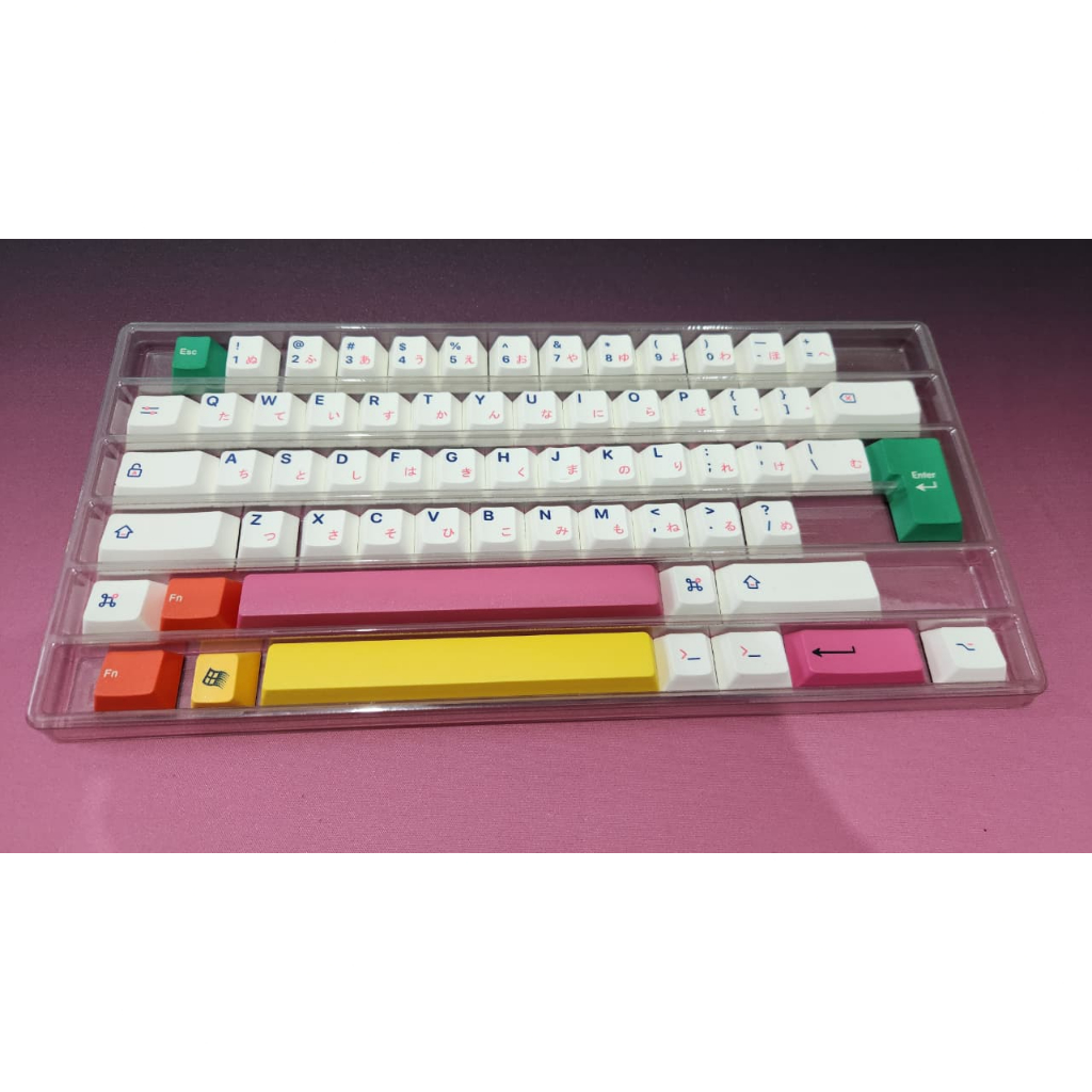 Keycaps ePBT Kon Momo Mix Second Condition PBT Dye Sub Cherry Profile