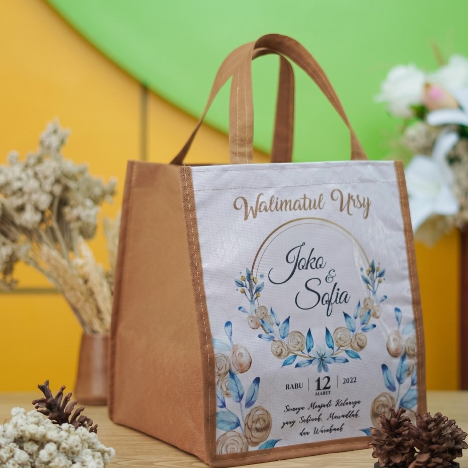 Tas Aqiqah Tas Hantaran Nasi Souvenir Aqiqah Tas Berkat Tas Kardus Ukuran 22