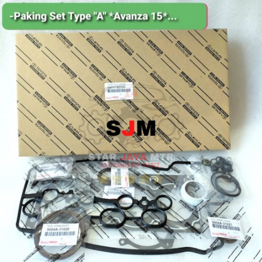 PACKING SET PAKING SET ORIGINAL. AVANZA 1.3CC-1.5CC VVTI