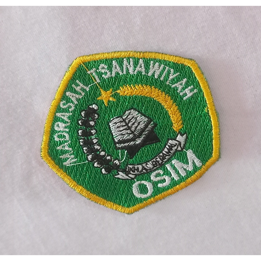 Bet Badge Logo Bed Patch Bad | Bordir Osim Mts | Bordir Osim Madrasah | Bordir Osim | Logo Mts Osim 