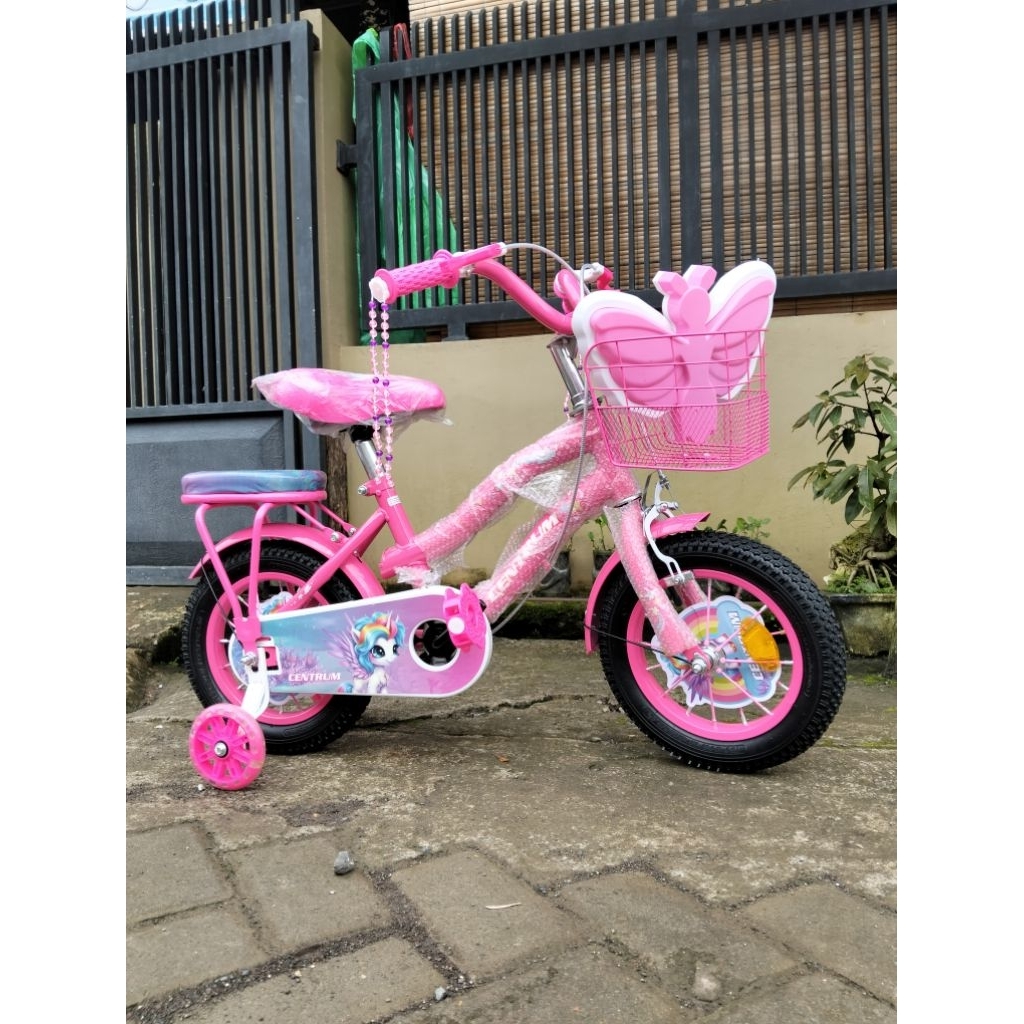 SEPEDA 12, SEPEDA CEWEK, SEPEDA 12 INCH ANAK PEREMPUAN, SEPEDA CEWEK KERANJANG, CTB 12, SEPEDA 12 IN