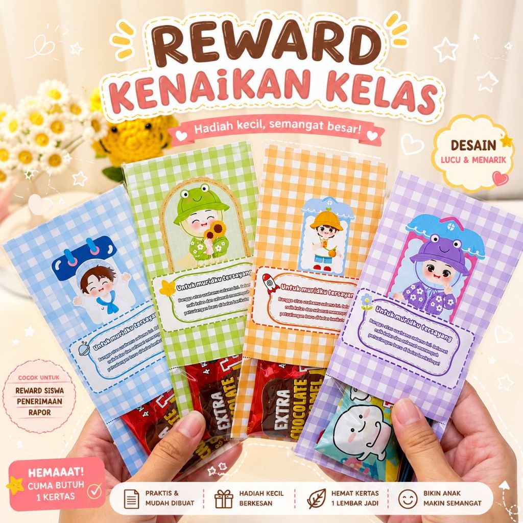 [ INCLUDE SNACK & BOLPOIN ] REWARD KENAIKAN KELAS / REWARD SEMESTERAN