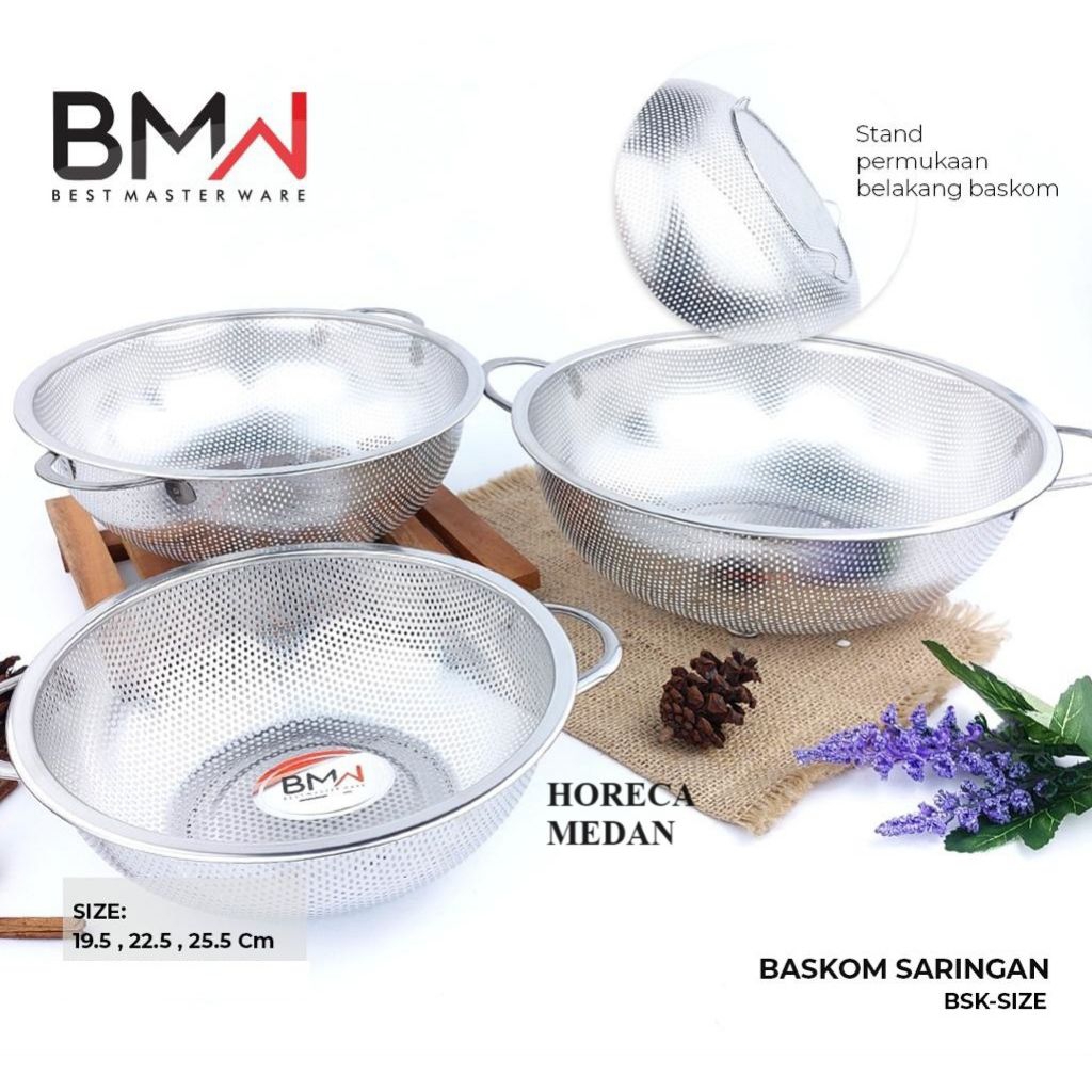 BASKOM SARINGAN KUPING STAINLESS / BASKOM LUBANG KUPING