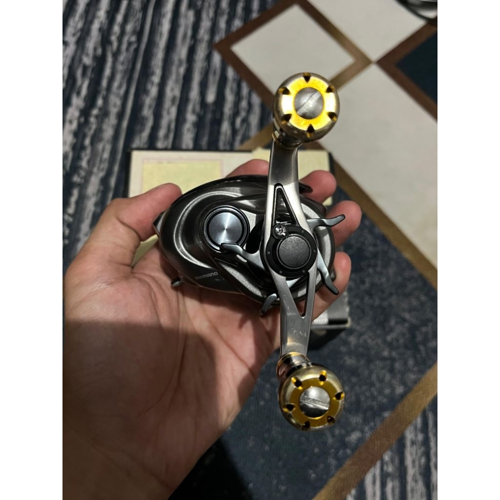 Reel pancing BC Shimano Metanium DC Handel Kanan original JDM Fullset