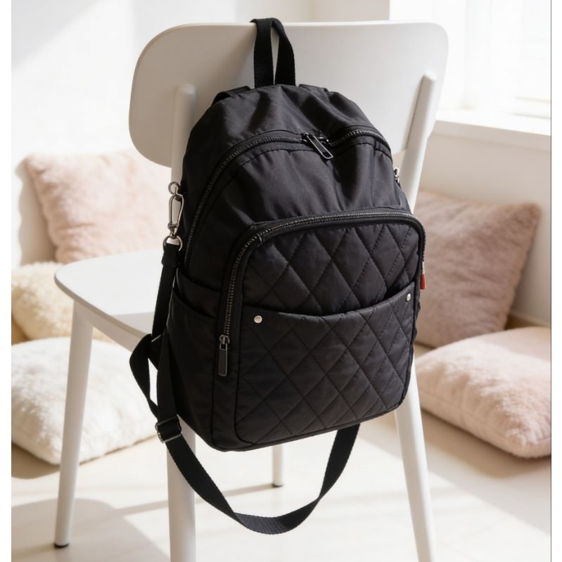 Tas Ransel Sekolah Wanita Korea Terbaru Kekinian Bahan Anti Air/Tas Gendong Remaja Gemblok Buat Ngaj