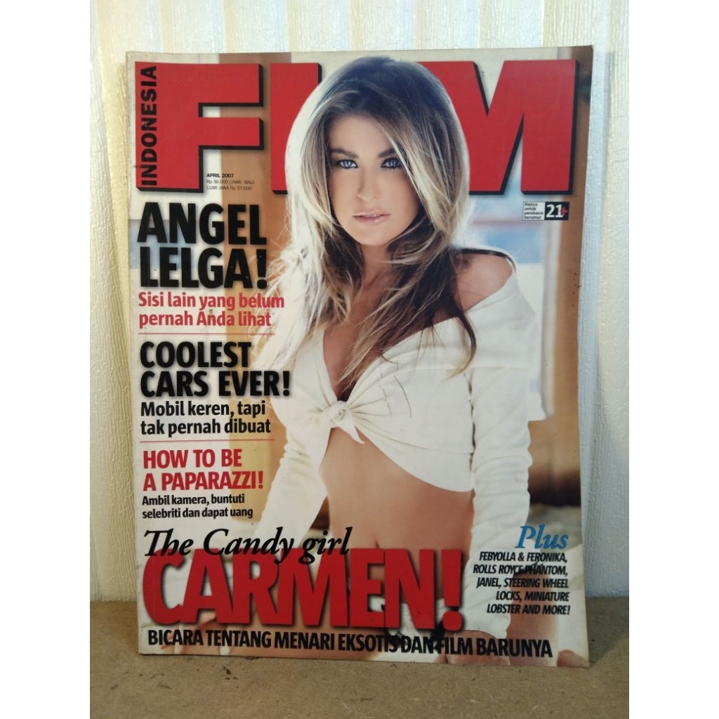 Majalah FHM cover Carmen | April 2007 no 44