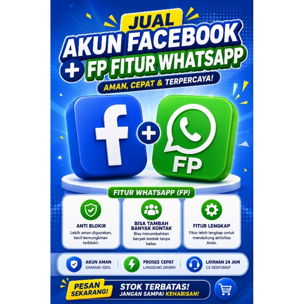 akun Facebook fresh+3 fp fitur WhatsApp