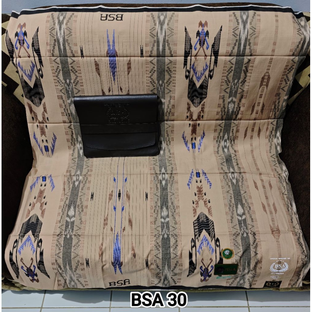 SARUNG TENUN BSA MOTIF SGE BAHAN MESRES SUTERA ORIGINAL FULL SONGKET