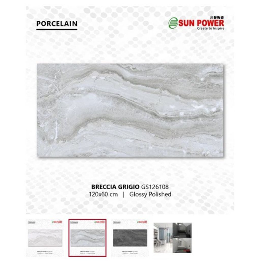 granit sun power breccia grigio 60x120 glosy