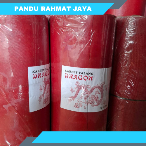 Karpet Talang Air Merah 110cm Per 1 Meter Karpet Talang Dragon