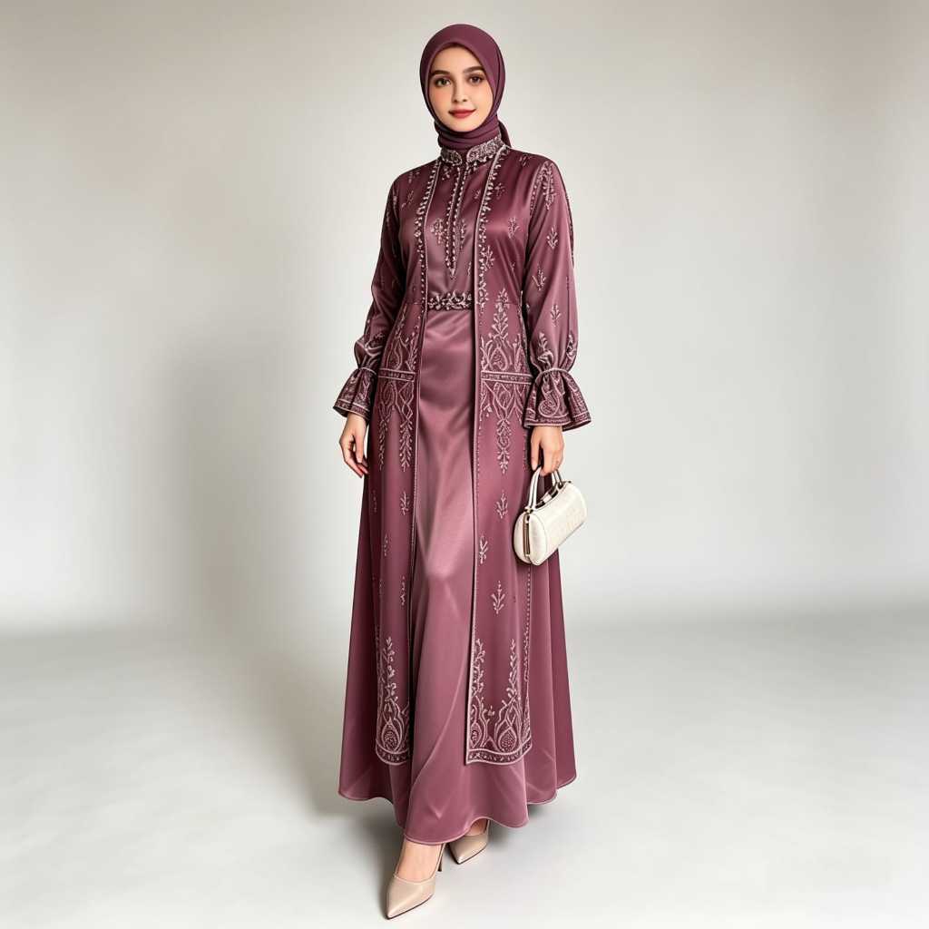 Gaun Pesta Brokat Kondangan Kekinian Mae Dress Gamis Brukat Kondangan Silk Mix Brukat Bordir Aplikas