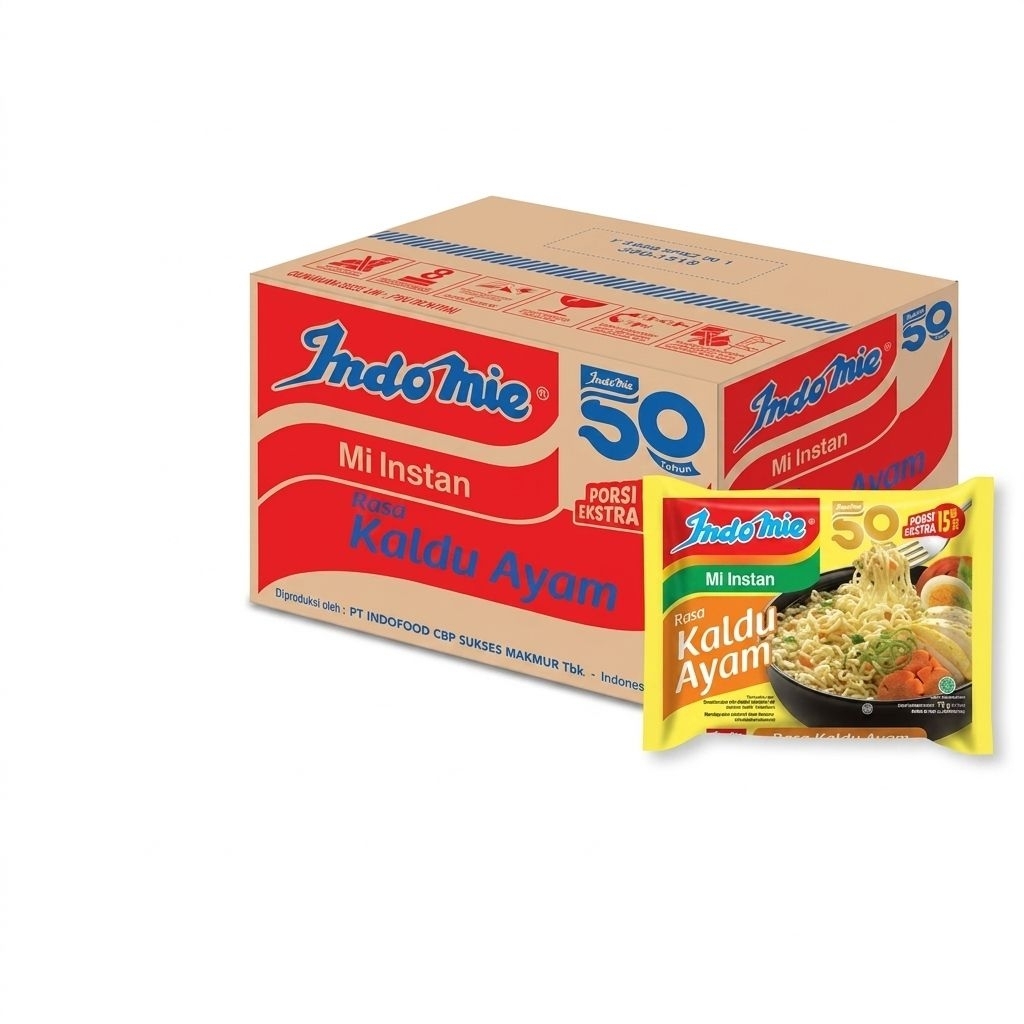 Indomie Kaldu Ayam 1 Dus (1 Ctn Isi 40 Pcs) - Mi Instan Kuah Sembako Grosir Murah Toko Terdekat Peng