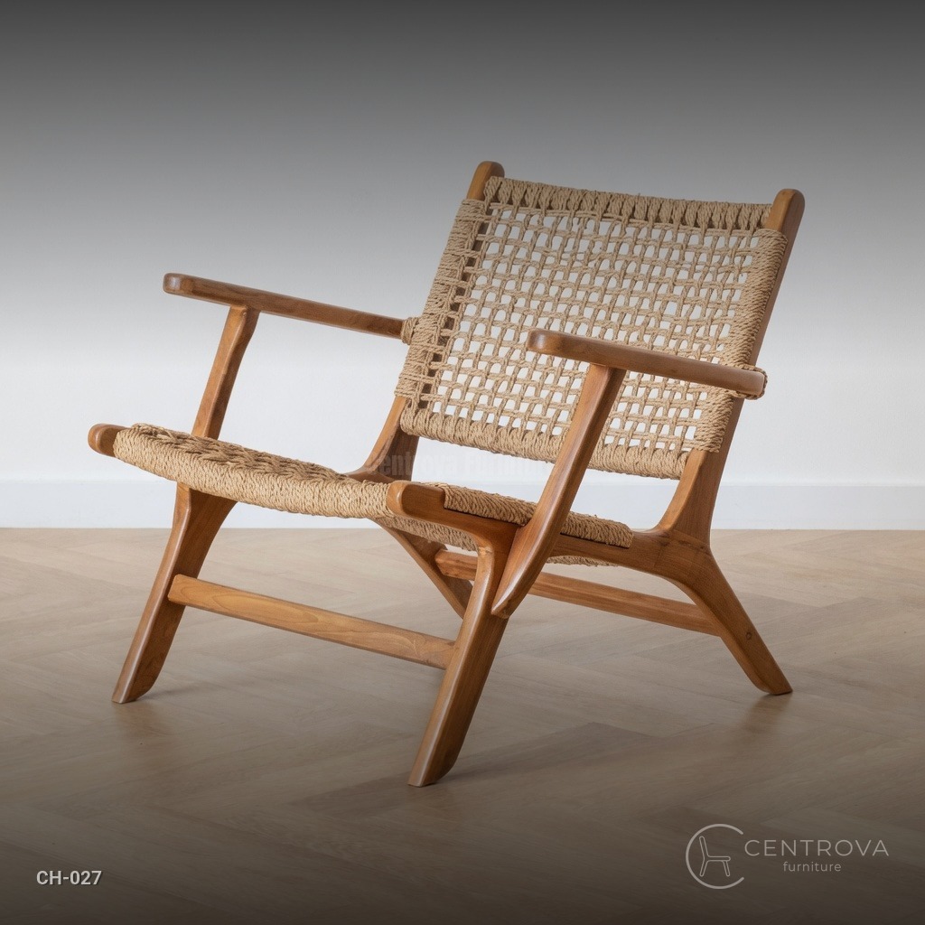 KURSI TERAS JATI | KURSI JATI ROTAN | CENTROVA FURNITURE
