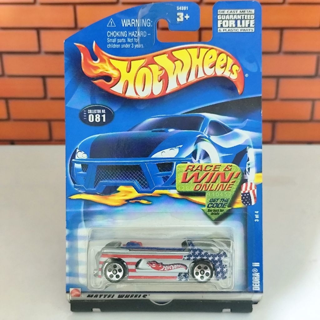 Hotwheels Deora 2 Blue Card Jadul Rare Amerika Made in China