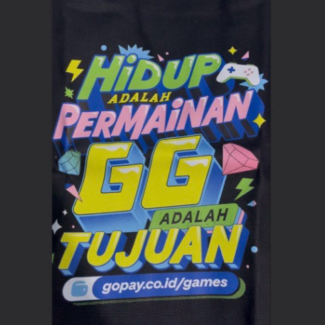 Totebag Hitam brand Gopay