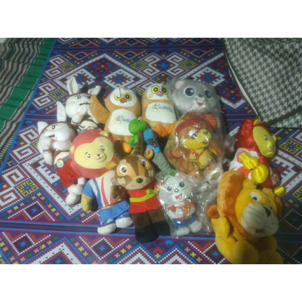 Boneka Maskot Sea Games 1993, 2001, 2007, 2011, 2013, 2015, 2021, 2023 Maskot Olahraga Maskot Southe