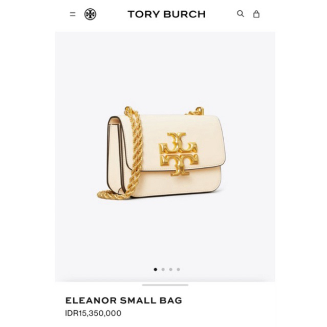Preloved Tory Burch Eleanor Small Size 19 Beige