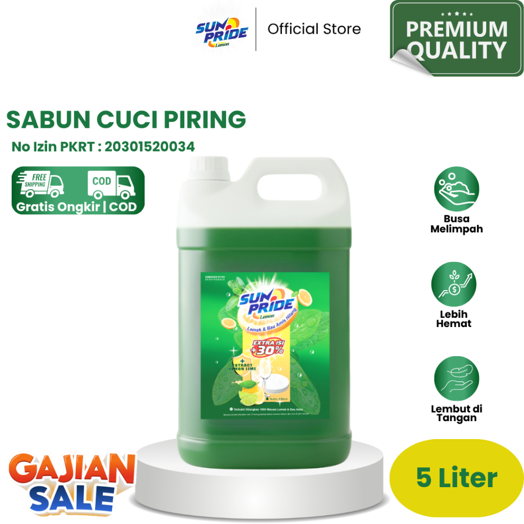 SUNPRIDE - Sabun Cuci Piring Kemasan Jerigen 5liter