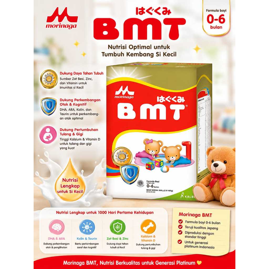 Morinaga BMT,susu formula bayi tahap 1