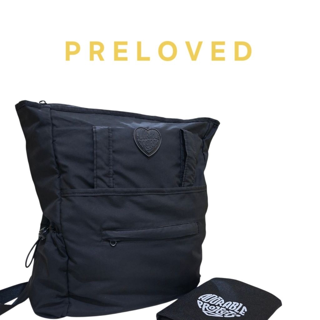 PRELOVED RANSEL BAG NYLON 2IN1 | ADORABLE PROJECTS