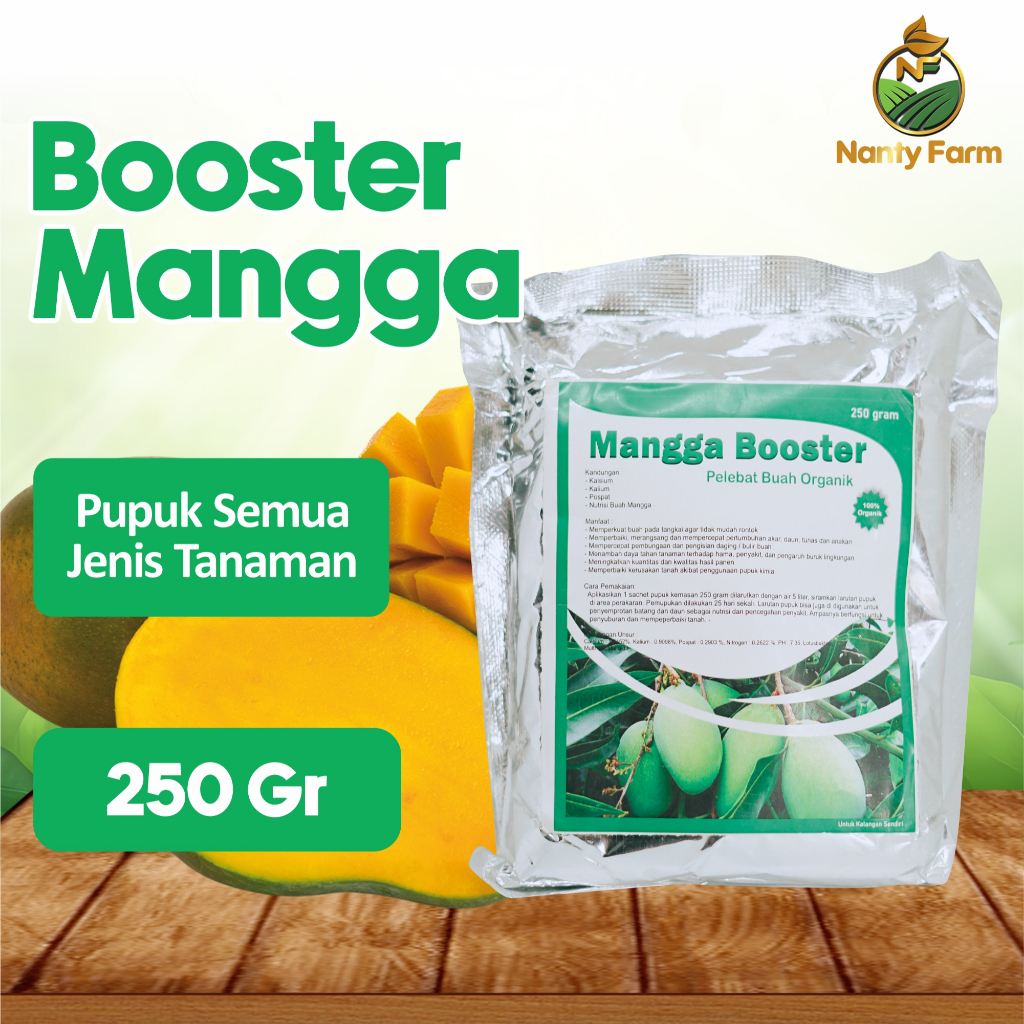 Pupuk Booster Mangga Perangsang Buah Mangga - Pupuk Buah Mangga 250 Gram