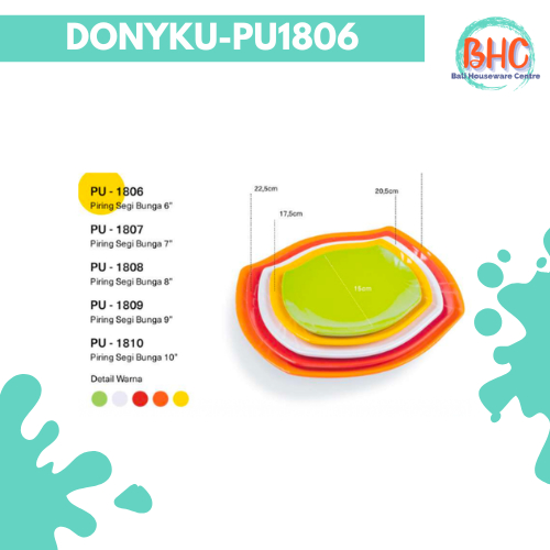 PIRING MELAMIN SEGI BUNGA-DONYKU