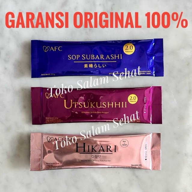 SACHET ECER SOP Subarashi Gold New Utsukushhii Utsu Gold Hikari Original Japan Asli