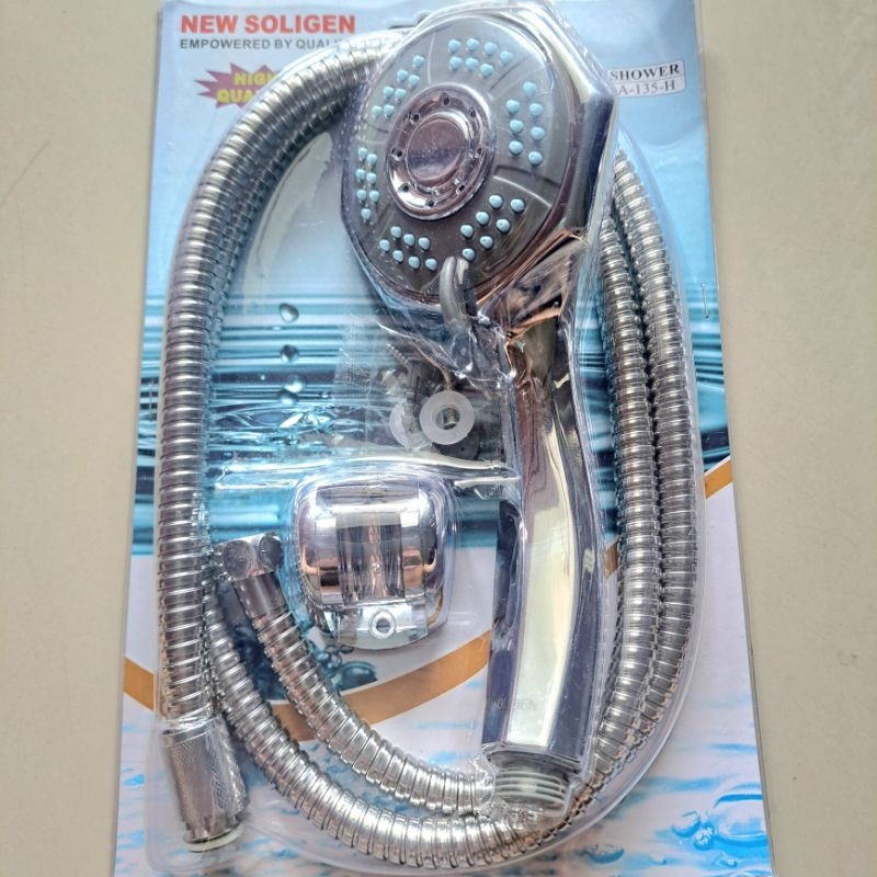 Hand Shower Soligen Chrome Tipe 150 Mandi Bulat Kepala Besar A150 Hand shower soligen shower mandi b