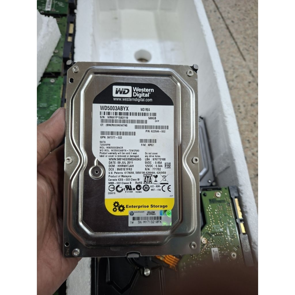 Hardisk 500GB WD RE4 HDD 3.5inch WD Black Untuk PC /PC Game