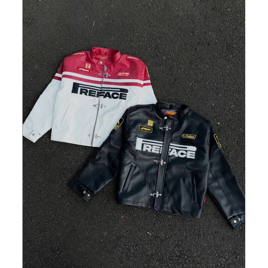 leather jacket preface black