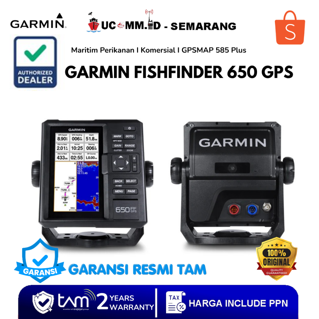 GARMIN FF650 FF 650 Gps APAC Fishfinder Garmin 650 Ff 650 With Gps Internal Original Garansi