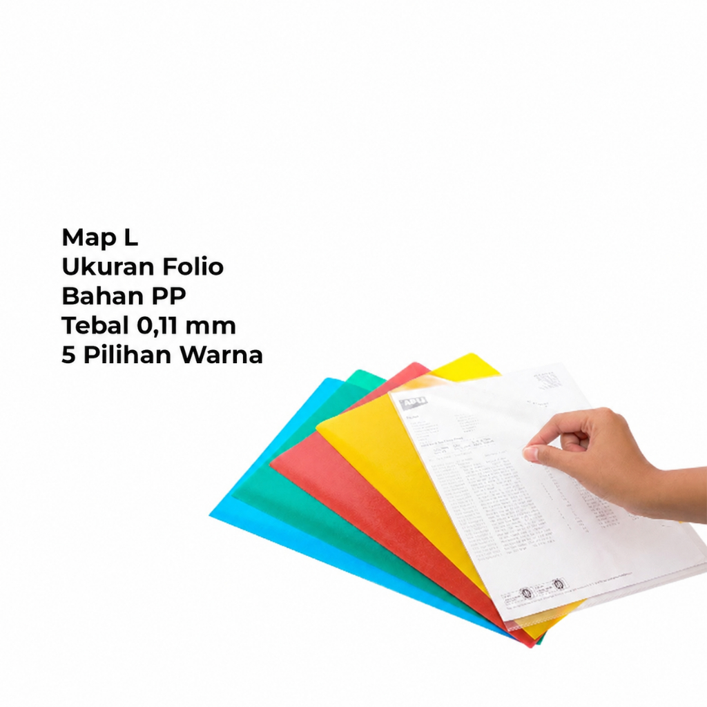 Map L Bening Bantex Folder Plastik / Clear Sleeves Folio (Satuan) #2245