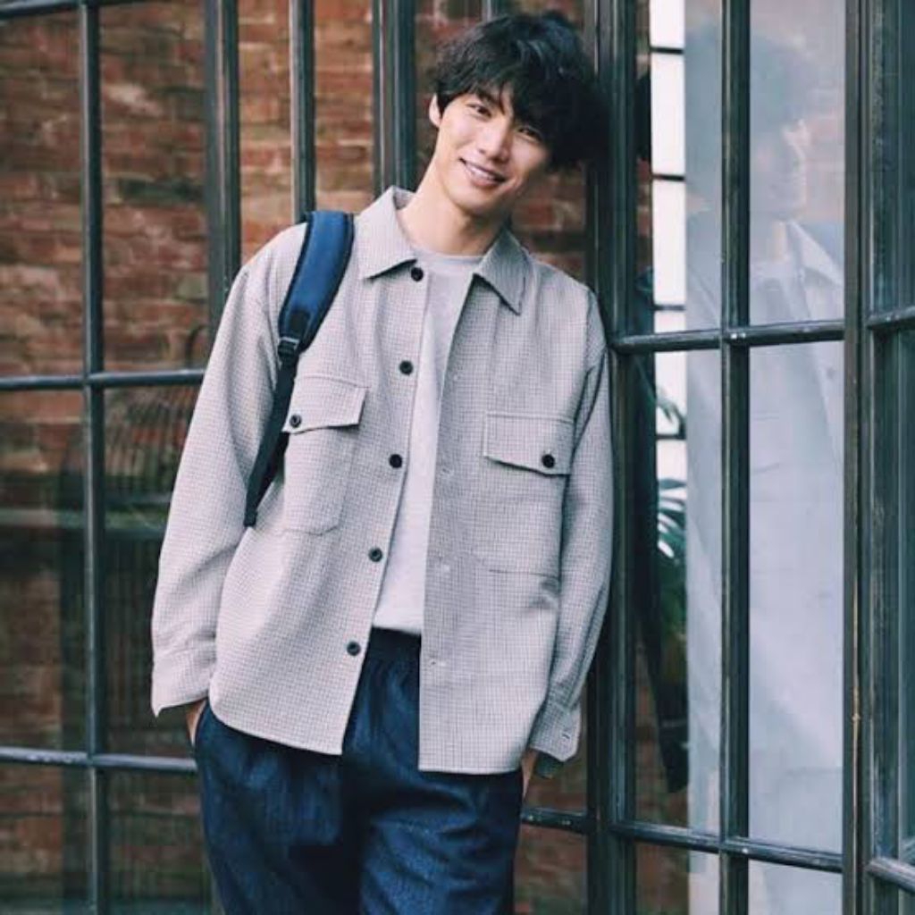 outer jacket gu uniqlo cpo over shirt tartan