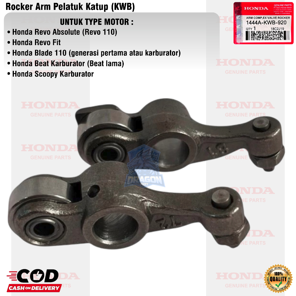 PELATUK KLEP KWB REVO ABSOLUTE ABS BLADE 110 TEMPLAR PIANO SET IN EX SEPASANG